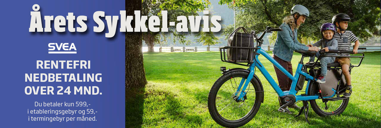 Sykkelavis stor